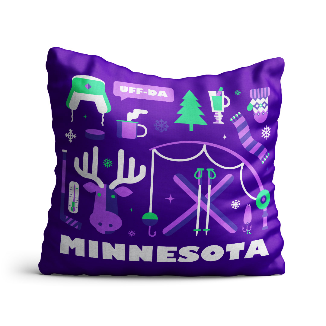 My Minnesota Winter Pillow